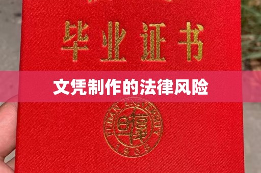 宜黄文凭制作的法律风险