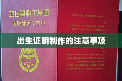 宜黄出生证明制作的注意事项