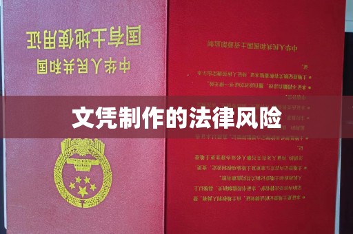 宜黄文凭制作的法律风险